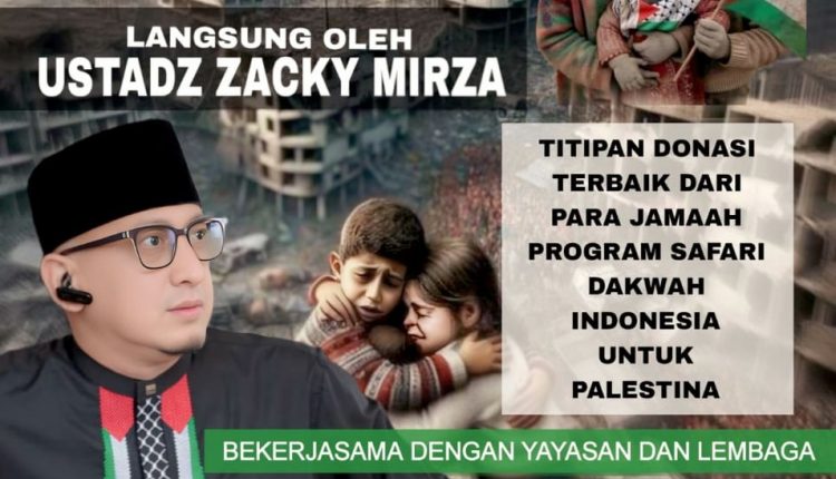 Ustad Zacky Mirza Bawa Donasi Ke Camp Palestina Di Yordania