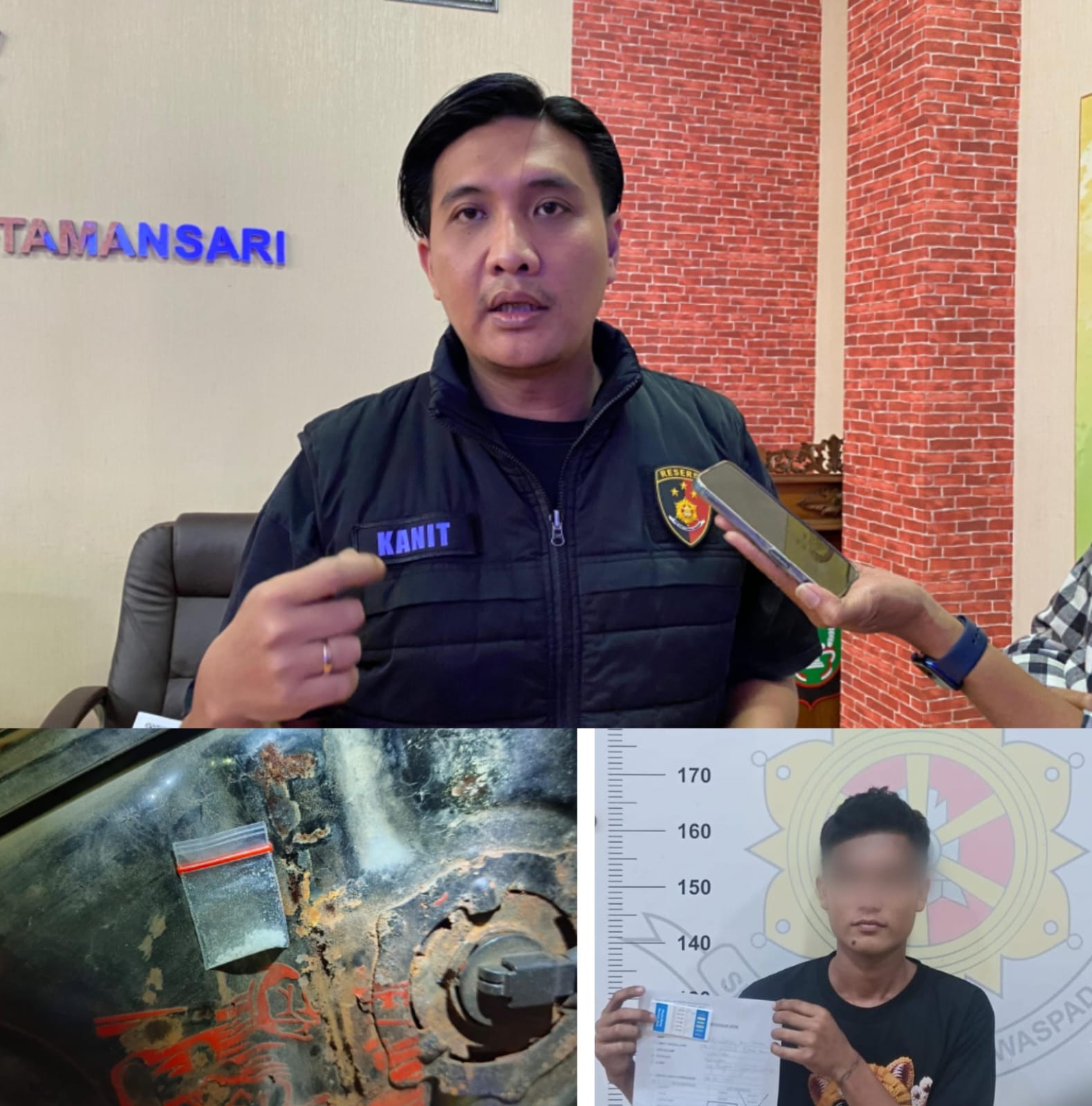 Razia Rutin , Polsek Tamansari Amankan Seorang Pria Pengguna Sabu : Satu DPO