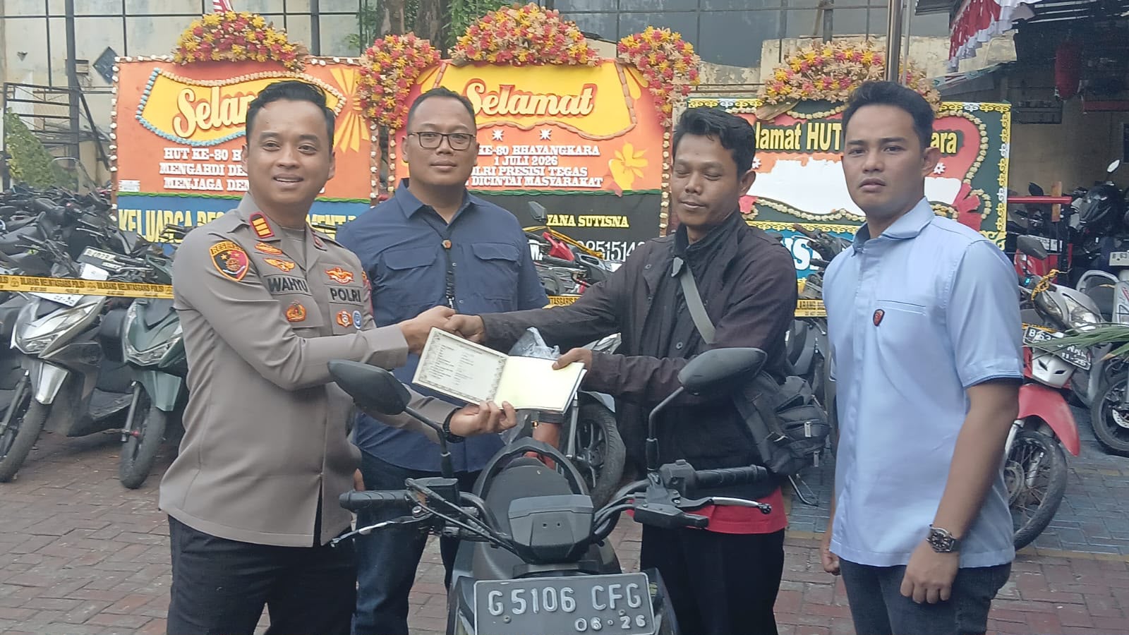 Polsek Tambora Kembalikan 12 Motor Hasil Pengungkapan Kasus Penyelundupan, Salah Satunya Sempat Hilang Selama Setahun