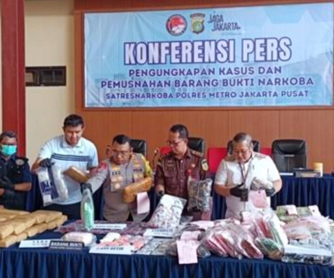 Satresnarkoba Polres Metro Jakpus Ungkap 12 Kasus Narkotika Sepanjang Juni 2026, 15 Tersangka Dibekuk