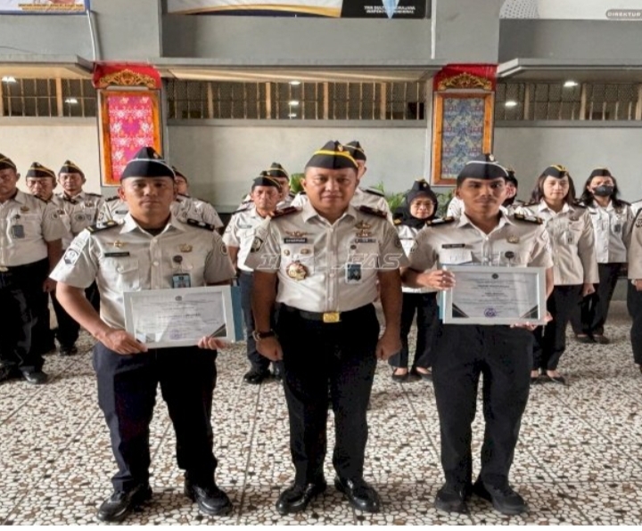 Dua Petugas Berprestasi di Kejurnas Kempo, Lapas Kelas I Cipinang Berikan Penghargaan