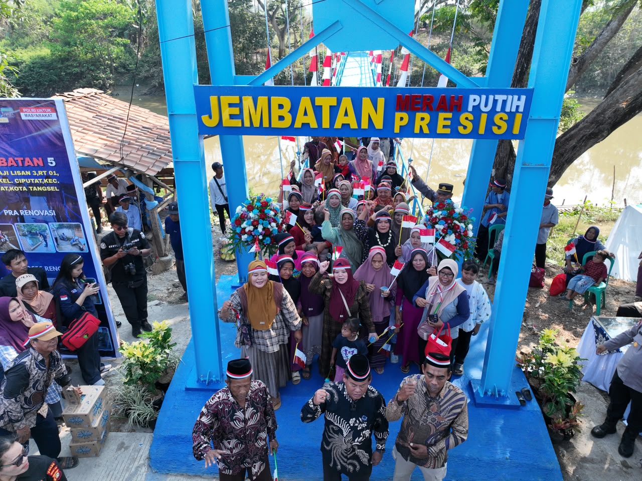 Lima Jembatan Merah Putih Presisi Diresmikan, Jadi Penghubung Baru Warga di Wilayah Polda Metro Jaya